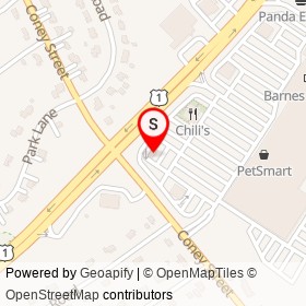 Taco Bell on Boston Providence Highway, Walpole Massachusetts - location map