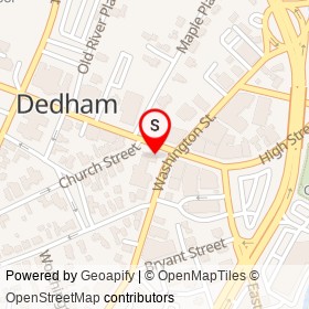 Dedham Police Dept on High Street, Dedham Massachusetts - location map