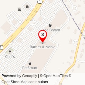 Barnes & Noble on Boston Providence Highway, Walpole Massachusetts - location map