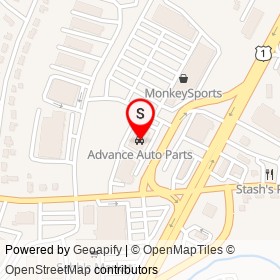 Advance Auto Parts on Dean Street, Norwood Massachusetts - location map