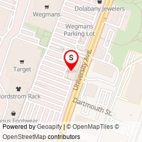 Men's Wearhouse on University Avenue, Westwood Massachusetts - location map