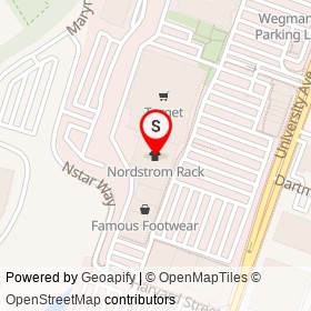Nordstrom Rack on University Avenue, Westwood Massachusetts - location map