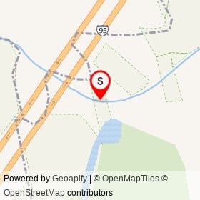 Along Neponset River on I 95, Canton Massachusetts - location map