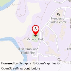 McLeod Field on , Dedham Massachusetts - location map