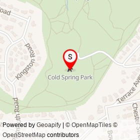 Cold Spring Park on Duncklee Street, Newton Massachusetts - location map