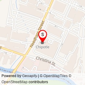 Chipotle on Needham Street, Newton Massachusetts - location map