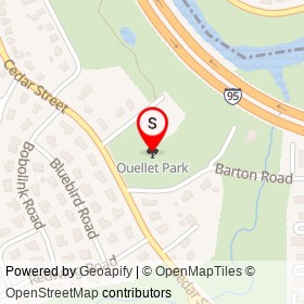 Ouellet Park on , Wellesley Massachusetts - location map