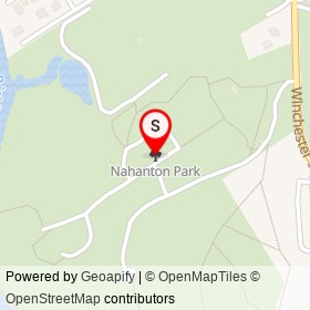 Nahanton Park on , Newton Massachusetts - location map
