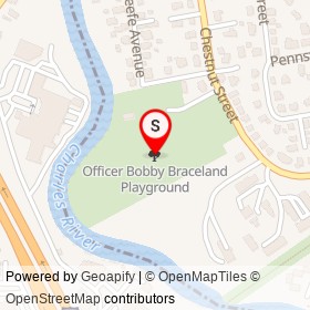 Officer Bobby Braceland Playground on , Newton Massachusetts - location map