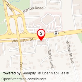 Great Wok on Worcester Street, Wellesley Massachusetts - location map