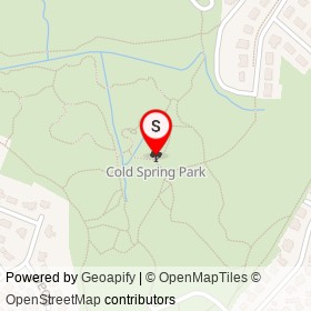 Cold Spring Park on , Newton Massachusetts - location map