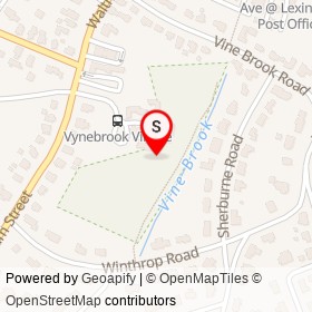 Vyne Brook Village on Park Drive, Lexington Massachusetts - location map