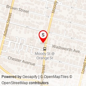 Shopper's on Moody Street, Waltham Massachusetts - location map