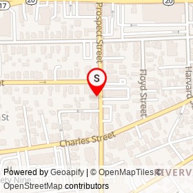 Carl's on Prospect Street, Waltham Massachusetts - location map