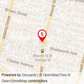 Heidi's Restaurant on Moody Street, Waltham Massachusetts - location map