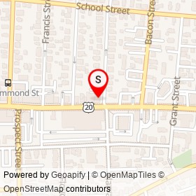 Moe's Southwest Grill on Main Street, Waltham Massachusetts - location map