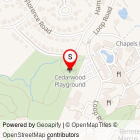 Cedarwood Playground on , Waltham Massachusetts - location map