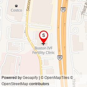 Boston IVF Fertility Clinic on Second Avenue, Waltham Massachusetts - location map