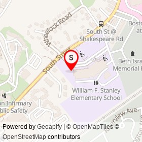 No Name Provided on South Street, Waltham Massachusetts - location map