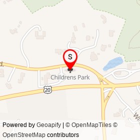Childrens Park on , Weston Massachusetts - location map