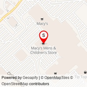 Macy's Mens & Children's Store on Cross Street, Peabody Massachusetts - location map