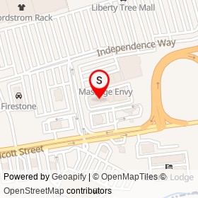 Happy Feet Spa on Independence Way, Danvers Massachusetts - location map