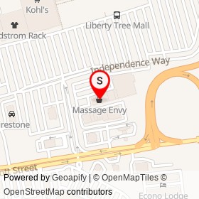 Massage Envy on Independence Way, Danvers Massachusetts - location map