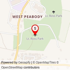 Lt. Ross Park on , Peabody Massachusetts - location map