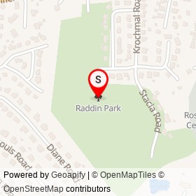 Raddin Park on , Peabody Massachusetts - location map