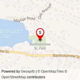 Bartholomew St. Park on , Peabody Massachusetts - location map