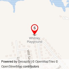 Whitney Playground on Whitney Drive, Peabody Massachusetts - location map