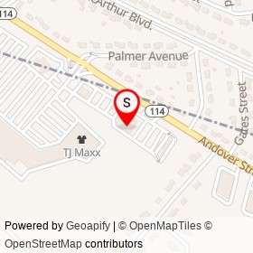 Outback Steakhouse on Andover Street, Peabody Massachusetts - location map