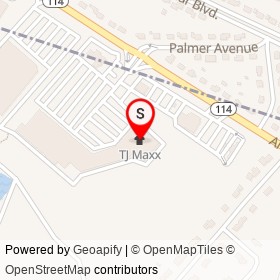 TJ Maxx on Andover Street, Danvers Massachusetts - location map