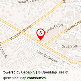 Nick's Dry Cleaners on High Street, Reading Massachusetts - location map