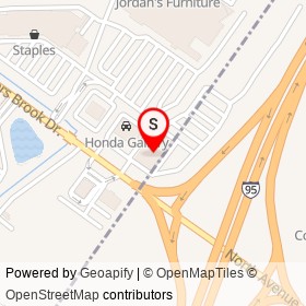 Honda Gallery Service on Walkers Brook Drive, Reading Massachusetts - location map