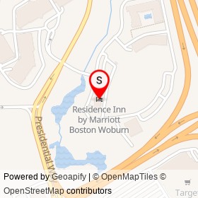 Residence Inn by Marriott Boston Woburn on Presidential Way, Woburn Massachusetts - location map