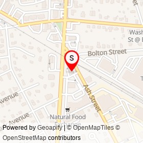 Jiffy Lube on Main Street, Reading Massachusetts - location map