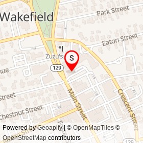 Wakefield Cooperative Bank on Main Street, Wakefield Massachusetts - location map