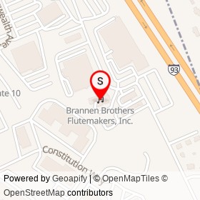 Brannen Brothers Flutemakers, Inc. on Dragon Court, Woburn Massachusetts - location map