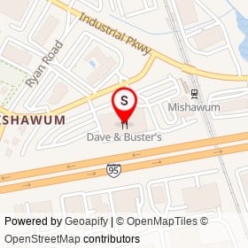 Dave & Buster's on Mishawum Road, Woburn Massachusetts - location map
