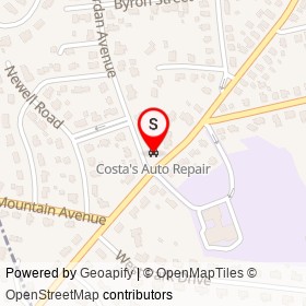 Costa's Auto Repair on Albion Street, Wakefield Massachusetts - location map