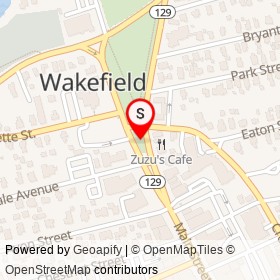 Hiker Monument and Rockery on , Wakefield Massachusetts - location map