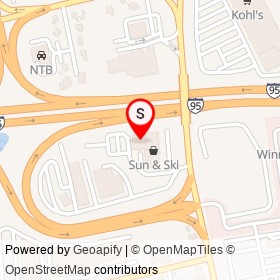 Hogan Tire on Washington Street, Woburn Massachusetts - location map