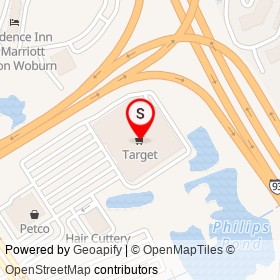 Target on Commerce Way, Woburn Massachusetts - location map