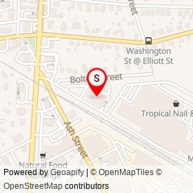 Rite Aid on Bolton Street, Reading Massachusetts - location map