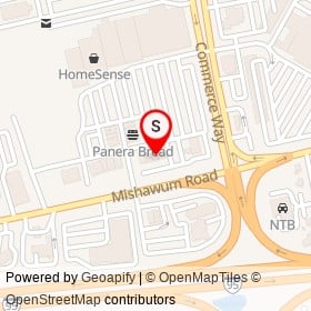 Qdoba on Mishawum Road, Woburn Massachusetts - location map