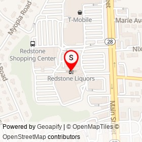 Redstone Liquors on Main Street, Stoneham Massachusetts - location map