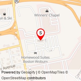 Chick-fil-A on Tower Park Drive, Woburn Massachusetts - location map