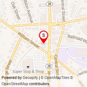 Angelo's Ristorante & Pizzeria on Main Street, Stoneham Massachusetts - location map