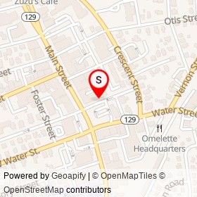 Parker Florist on Lincoln Street, Wakefield Massachusetts - location map